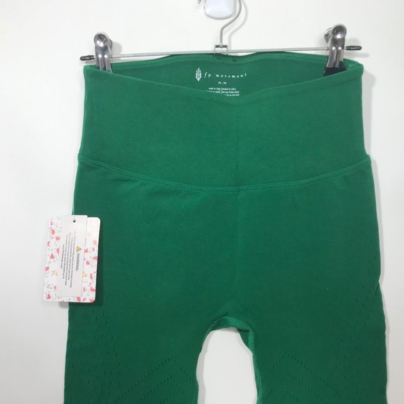Free People NWT High Rise Self Hem Ecology Leggings Customizable Summer Vine New - Picture 4 of 7